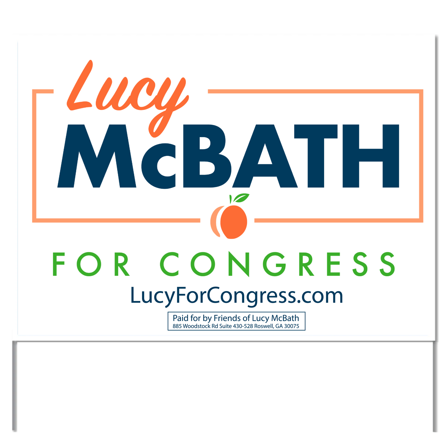 Lucy McBath for Congress Yard Sign